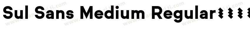 Sul Sans Medium Regular字体转换